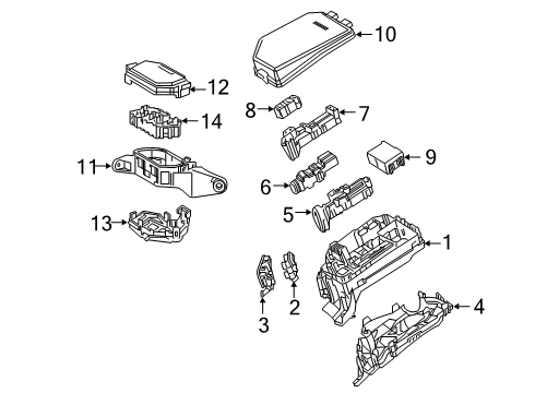 2020 Toyota Corolla Fuse Holder Diagram for 82660-12470