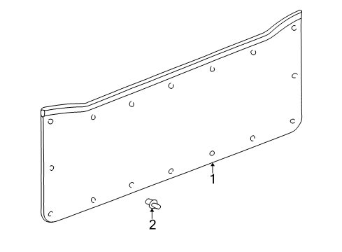 2005 Toyota Land Cruiser Interior Trim - Tail Gate Diagram