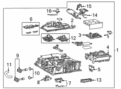 2022 Toyota Mirai Electrical Components Diagram