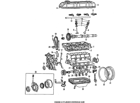 1984 Toyota Pickup Alternator Mount Bracket, Passenger Side Diagram for 12311-54091