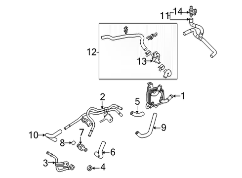 Gasket(For Oil Cooler Union) Diagram for 90430-14016