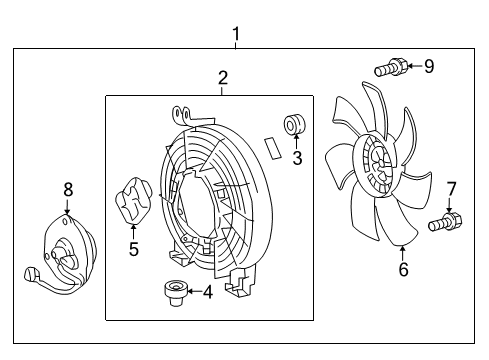 2017 Toyota Land Cruiser A/C Condenser Fan Diagram