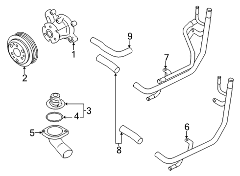 2022 Toyota GR86 Water Pump Diagram