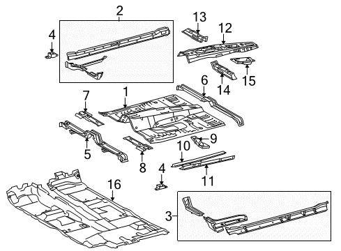 2022 Toyota 4Runner Floor Diagram