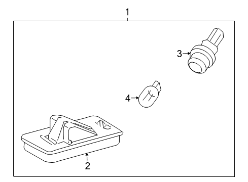 2009 Toyota Land Cruiser License Lamps Diagram