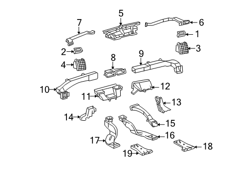 2005 Toyota Avalon Ducts Diagram