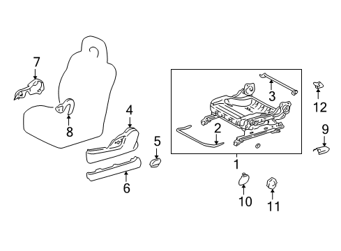 2004 Toyota RAV4 Tracks & Components Diagram