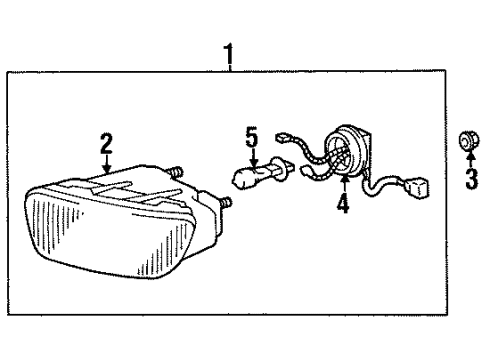 1999 Toyota Avalon Bulbs Diagram