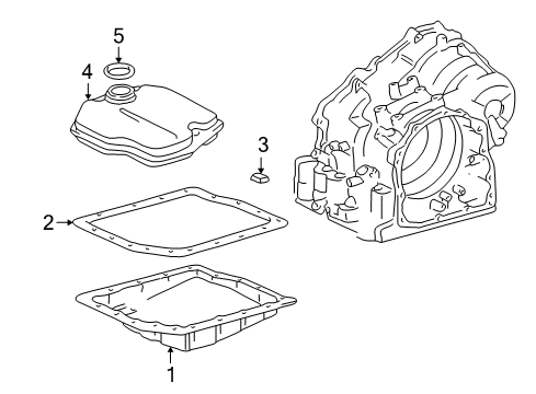 2004 Toyota Highlander Transaxle Parts Diagram