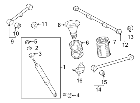 2024 Toyota Sequoia Rear Suspension Diagram