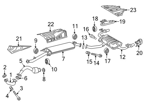 Gasket, Exhaust Pipe Diagram for 90917-06056