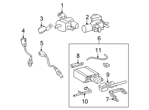 2012 Toyota Sequoia Emission Components Diagram