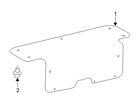 2007 Toyota Corolla Interior Trim - Trunk Lid Diagram