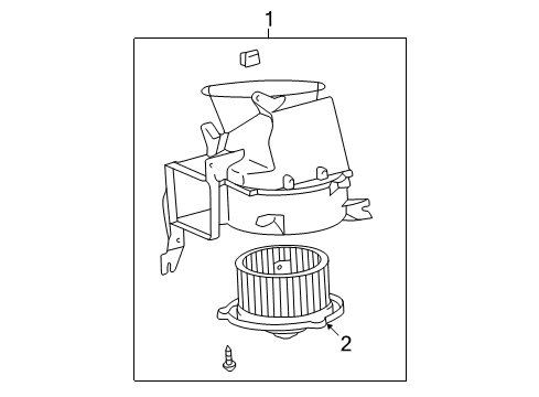 1999 Toyota Tacoma Blower Assembly, Front Diagram for 87130-04031