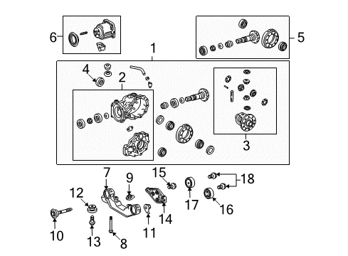 2012 Toyota Venza Axle Seals, Rear Diagram for 90311-42046