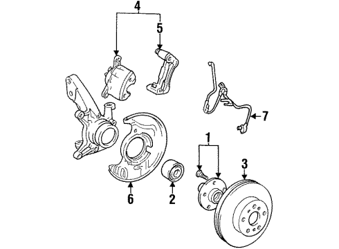 1993 Toyota Camry Anti-Lock Brakes Diagram