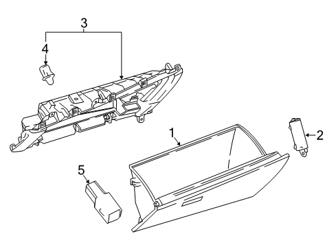 2018 Toyota C-HR Glove Box Diagram