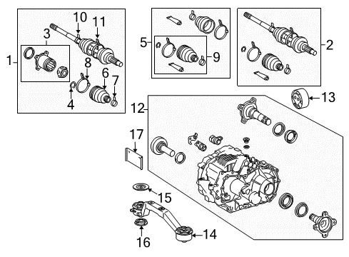 Protector, Differential Support Diagram for 52383-48010