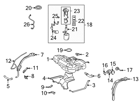 2013 Toyota Corolla Fuel Supply Diagram