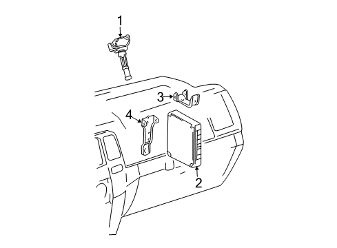 2007 Toyota 4Runner ECM Diagram for 89661-35C41
