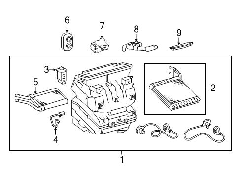 2013 Scion tC A/C Evaporator Components Diagram