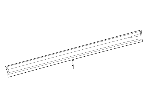 2023 Toyota bZ4X Exterior Trim - Pillars Diagram