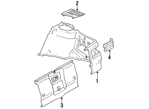 1987 Toyota Celica Interior Trim - Rear Body Diagram 2 - Thumbnail