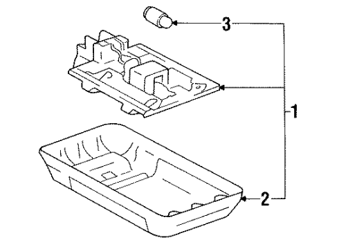 1992 Toyota Land Cruiser Interior Lamps Diagram