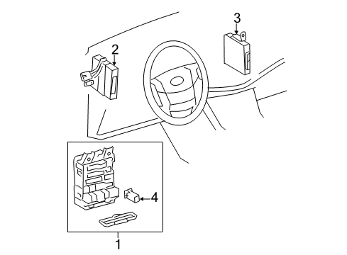 2007 Toyota Avalon Junction Block, Driver Side Diagram for 82730-AC011