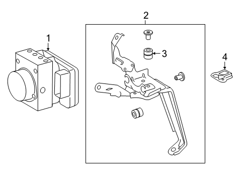 2012 Scion iQ ABS Components Diagram