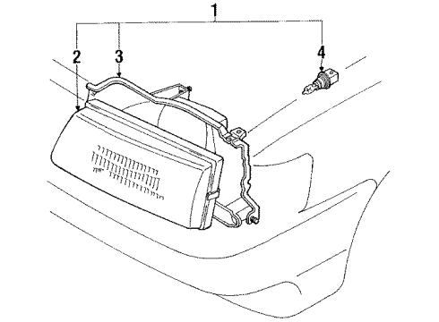 1991 Toyota Cressida Bulbs Diagram