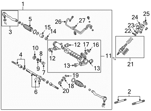 Spacer(For Power Steering Control Valve) Diagram for 90560-12030