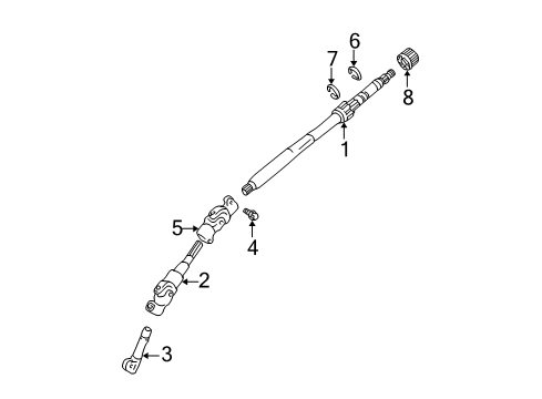 2004 Toyota RAV4 Shaft & Internal Components Diagram