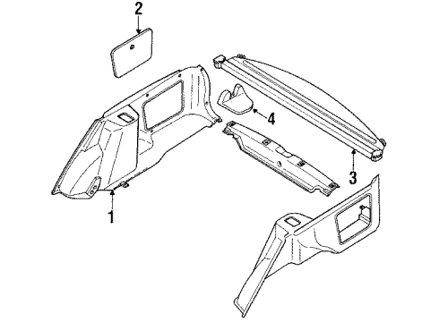 1990 Toyota Corolla Interior Trim Diagram 2 - Thumbnail