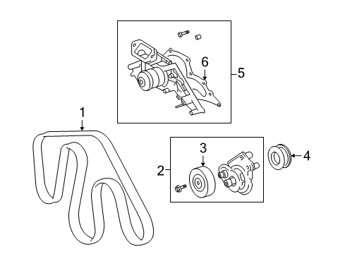 2008 Toyota Sequoia Belts & Pulleys, Maintenance Diagram 1 - Thumbnail