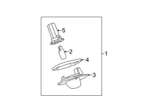 2012 Toyota Sienna License Lamps Diagram