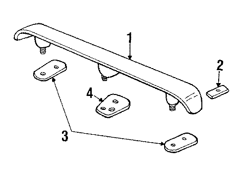 1992 Toyota Supra Rear Spoiler Diagram