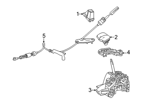 2022 Toyota Corolla Cross Transmission Shift Lever Diagram