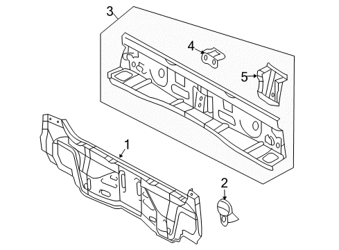 2010 Toyota RAV4 Rear Body Diagram