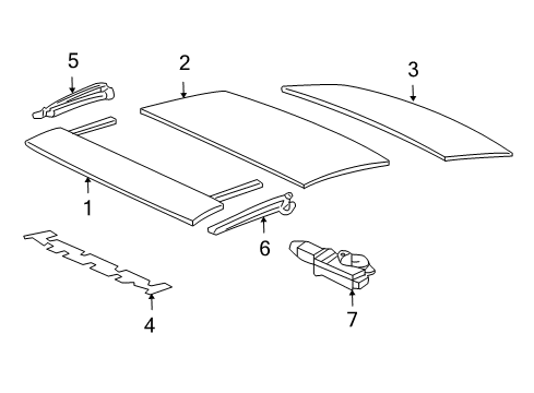 2009 Scion tC Sunroof Diagram
