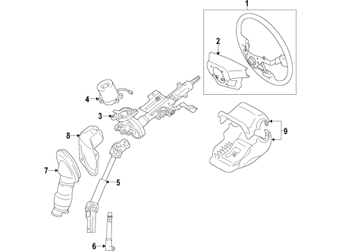 2018 Toyota Corolla iM Steering Wheel Diagram for 45100-12F60-C0