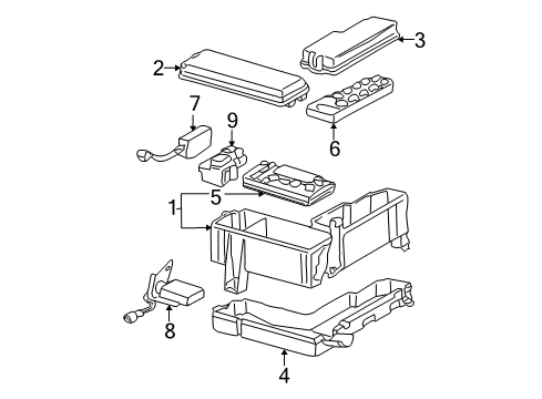 2005 Toyota Sequoia Electrical Components Diagram