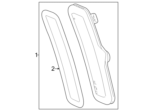 2023 Toyota Prius AWD-e Side Marker Lamps Diagram