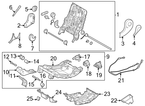 2024 Toyota Sequoia Second Row Seats Diagram 7 - Thumbnail