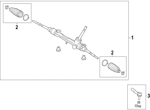 2020 Toyota C-HR Steering Column & Wheel, Steering Gear & Linkage Diagram 4 - Thumbnail