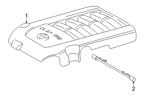2010 Toyota Sequoia Engine Appearance Cover Diagram 1 - Thumbnail