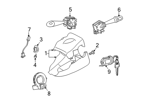 2006 Scion xA Ignition Lock Diagram