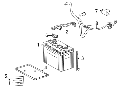 Cover, Connector(For Battery Terminal Negative) Diagram for 82821-60070