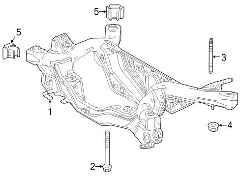 2023 Toyota Corolla Suspension Mounting - Rear Diagram 2 - Thumbnail