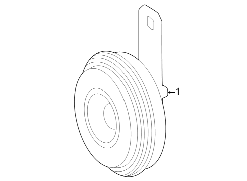 2023 Toyota Prius AWD-e Horn Diagram